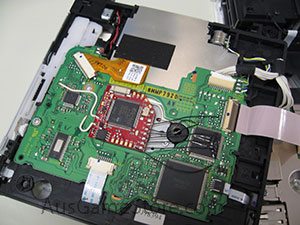 Bottom view of the Wii Drive