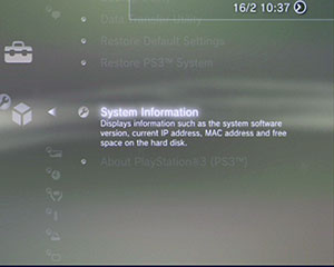 system info